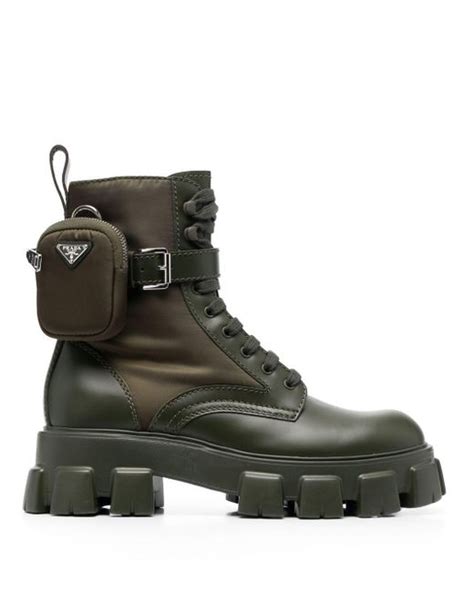 prada green puffer|Prada puffer boots.